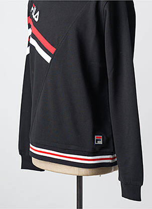 Sweat-shirt col rond noir FILA homme