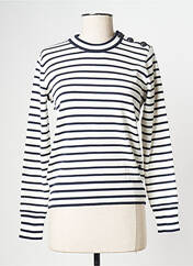 Sweat-shirt blanc PETIT BATEAU pour femme seconde vue