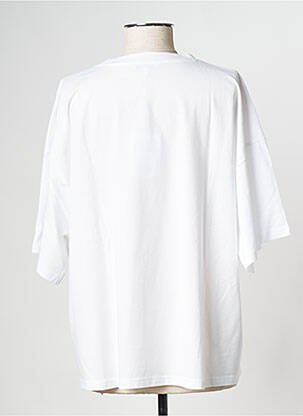 T-shirt col rond blanc SUNCOO femme