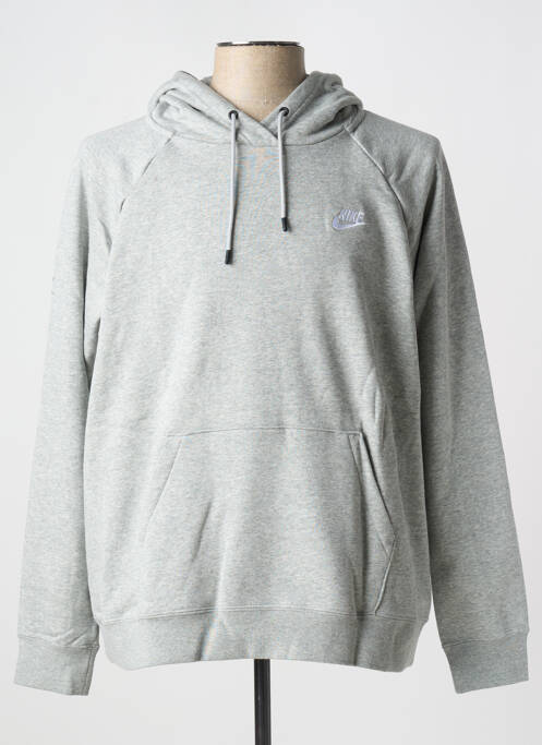 Sweat-shirt à capuche gris NIKE pour femme