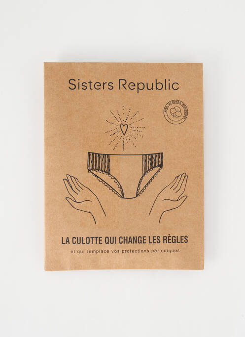 Culottes-menstruelles noir SISTERS REPUBLIC pour femme