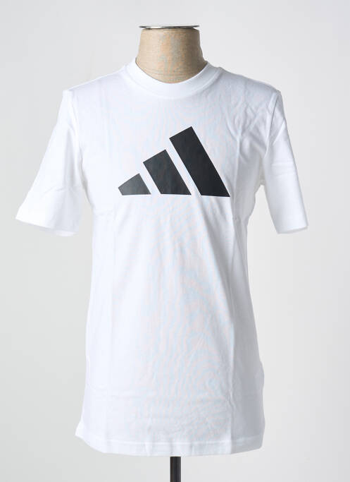 T-shirt blanc ADIDAS pour homme