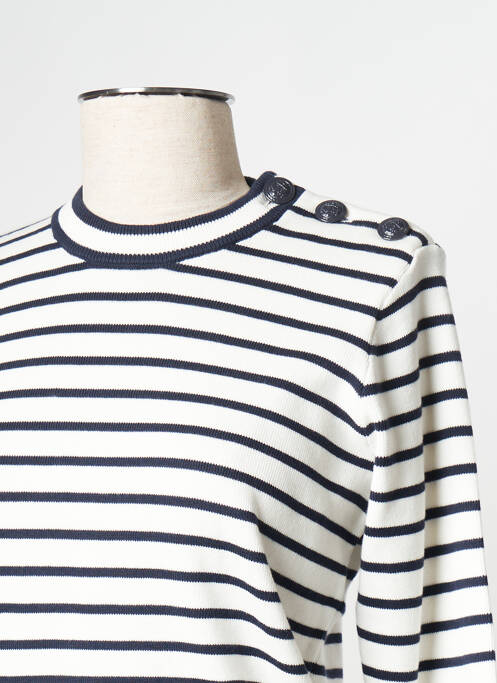 Sweat-shirt blanc PETIT BATEAU pour femme