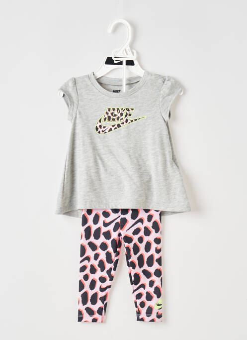 Ensemble de sport gris NIKE pour fille