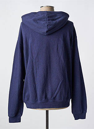 Sweat-shirt à capuche col rond bleu MAISON LABICHE homme