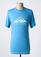 T-shirt bleu NIKE pour homme seconde vue