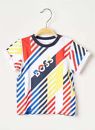 T-shirt col rond blanc HUGO BOSS garçon