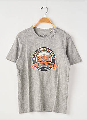 T-shirt gris JACK & JONES pour garçon