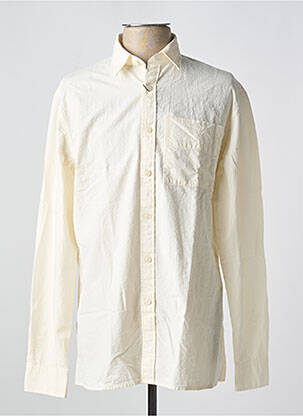 Chemise manches longues beige SELECTED pour homme