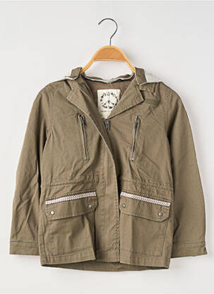 Manteau court col rond vert IKKS JUNIOR fille