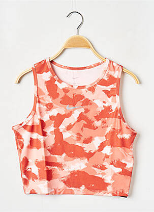 Débardeur col rond rose NIKE femme