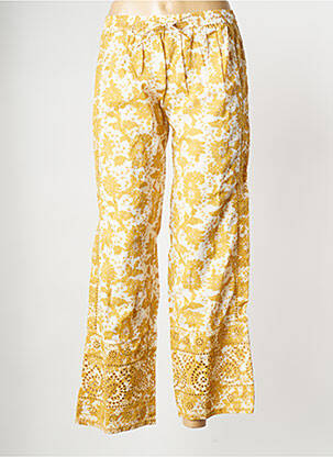 Pantalon droit jaune STELLA FOREST pour femme