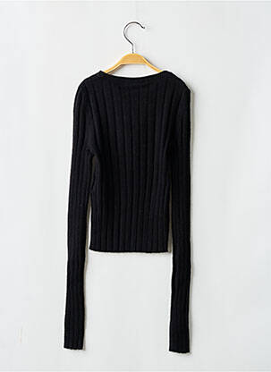 Pull col rond noir NOISY MAY femme