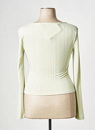 T-shirt col rond vert NA-KD femme