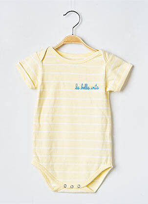 Body lingerie col rond jaune MAISON LABICHE fille