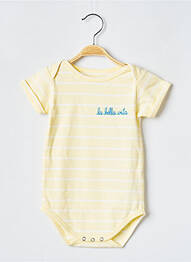 Body lingerie col rond jaune MAISON LABICHE fille