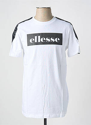 T-shirt col rond blanc ELLESSE homme