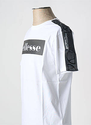 T-shirt col rond blanc ELLESSE homme