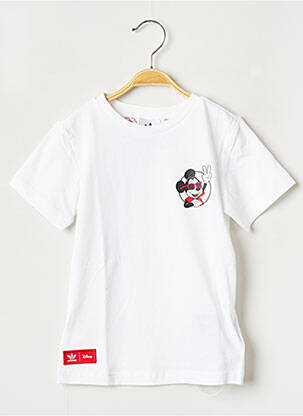 T-shirt col rond blanc ADIDAS enfant