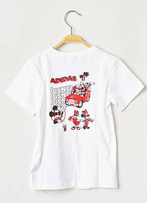 T-shirt col rond blanc ADIDAS enfant