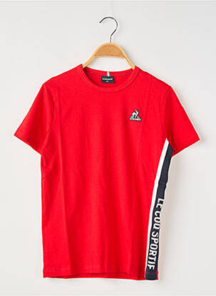 T-shirt col rond rouge LE COQ SPORTIF garçon