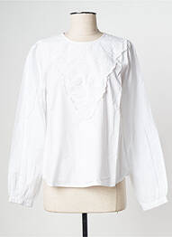 Top col rond blanc MSCH COPENHAGEN femme