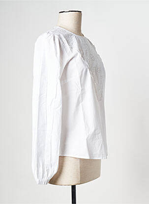 Top col rond blanc MSCH COPENHAGEN femme