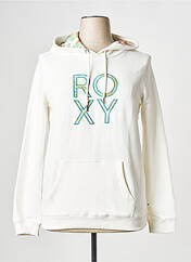 Sweat-shirt à capuche blanc ROXY pour femme seconde vue