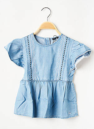 Top col rond bleu IKKS JUNIOR fille