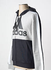 Sweat-shirt à capuche gris ADIDAS pour homme seconde vue