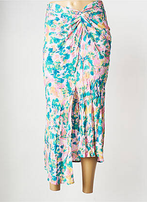 Jupe mi-longue rose SUNCOO femme