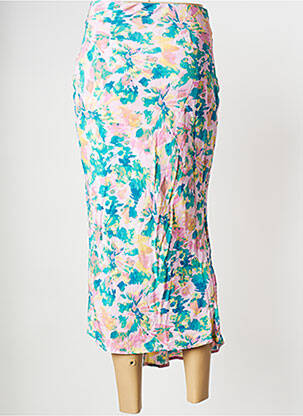 Jupe mi-longue rose SUNCOO femme