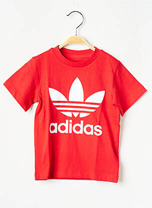 T-shirt col rond rouge ADIDAS enfant