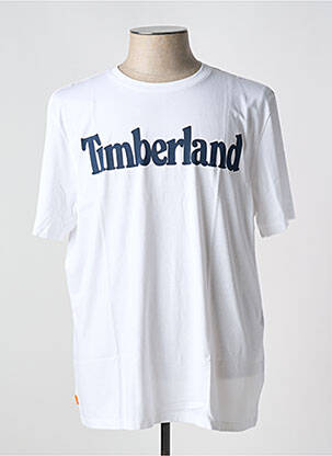 T-shirt col rond blanc TIMBERLAND homme