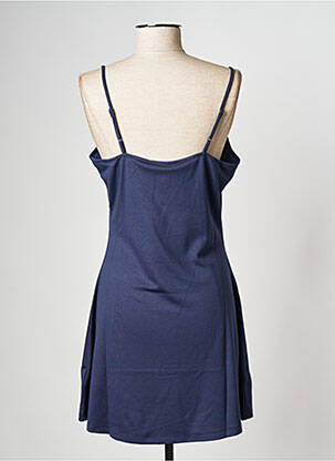Robe courte col rond bleu TOMMY HILFIGER femme
