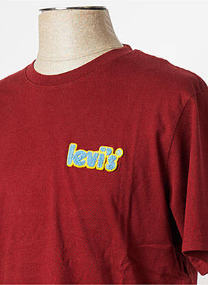T-shirt col rond marron LEVIS homme