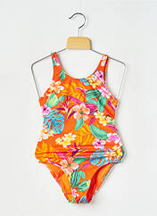 Maillot de bain 1 pièce orange BANANA MOON pour fille seconde vue
