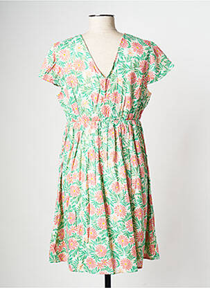 Robe courte col v blanc VERO MODA femme