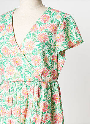 Robe courte col v blanc VERO MODA femme