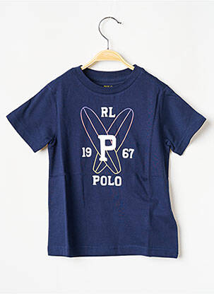 T-shirt col rond bleu RALPH LAUREN garçon