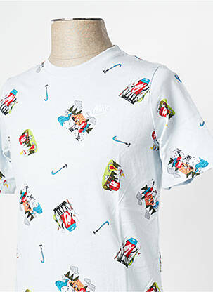 T-shirt col rond bleu NIKE garçon