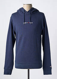 Sweat-shirt à capuche col rond bleu TOMMY HILFIGER homme