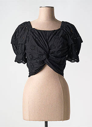 Top col carré noir SUNCOO femme