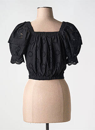 Top col carré noir SUNCOO femme