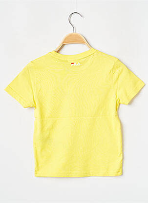 T-shirt col rond jaune FILA enfant