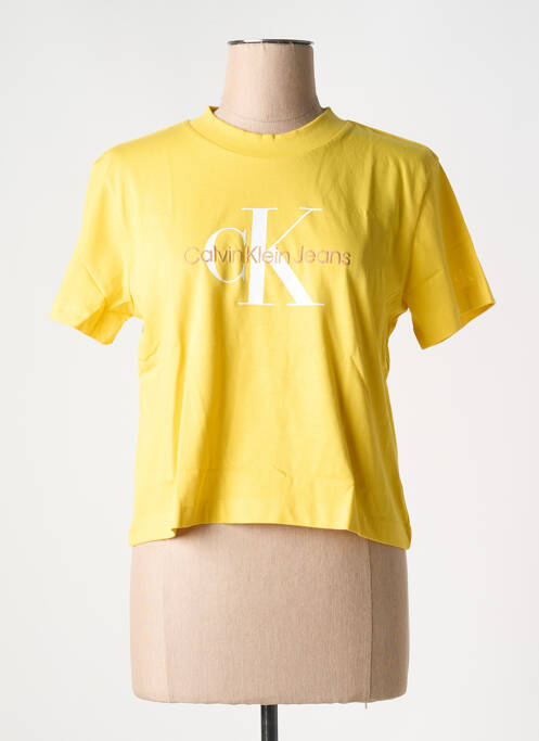 T-shirt jaune CALVIN KLEIN pour femme