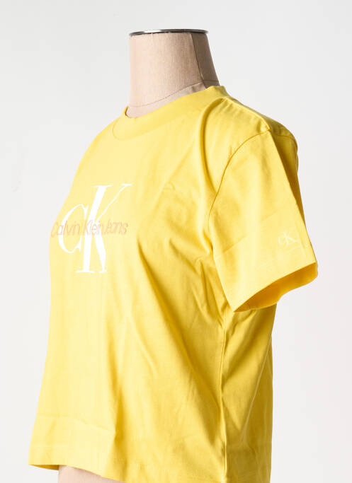 T-shirt jaune CALVIN KLEIN femme