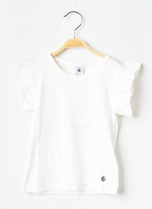 T-shirt blanc PETIT BATEAU fille