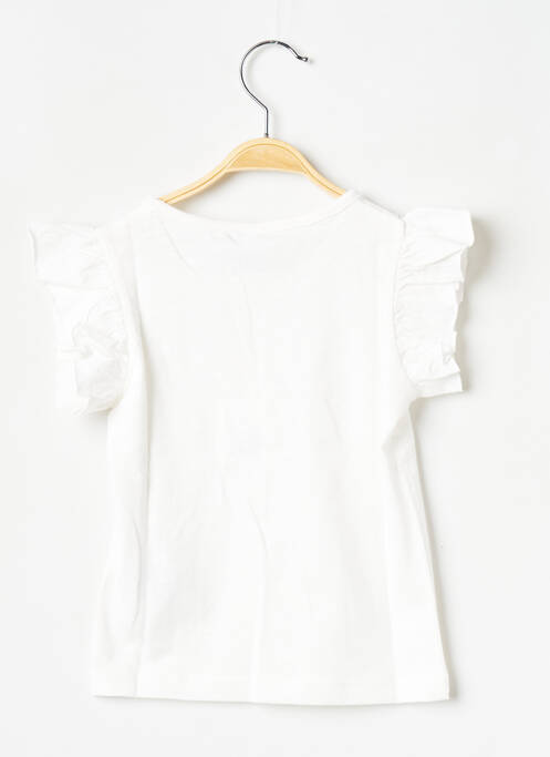 T-shirt blanc PETIT BATEAU fille