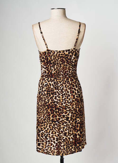 Robe courte marron PIECES femme